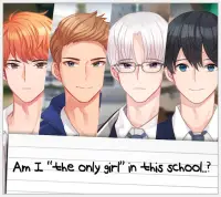 Only Girl in High School ?! - Otome Dating Sim Screen Shot 0