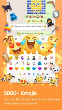 Facemoji Emoji Klavye Pro Screen Shot 1