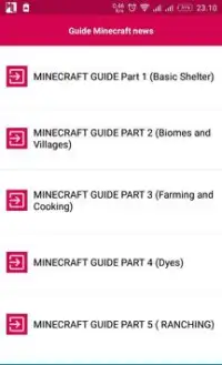 guide for minecraft Screen Shot 0