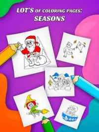Super Coloring: Seasons for Kids and Family Screen Shot 6