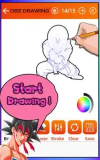 How to draw Dragon Ball Z Characters (DBZ Games) Screen Shot 3