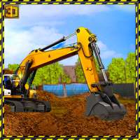 重い掘削機シミュレータ2018：道路建設