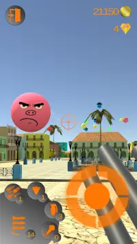 Pocket Shooter Hardcore: Emoji Pop Game Screen Shot 5