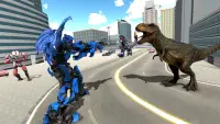 Transforming Dragon Robot VS Jurassic Dino World Screen Shot 4