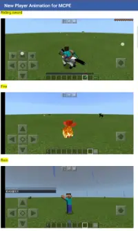 New Player Animation for Minecraft PE Screen Shot 1