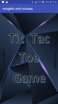 Tic Tac Toe Game Screen Shot 0