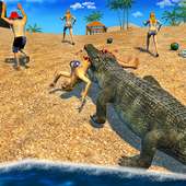 Wild Crocodile Beach Attack