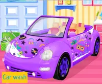Laver e polir la voiture dans la station de lavage Screen Shot 2