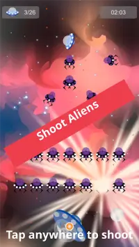 Panda UFO Alien Galaxy Shooter Screen Shot 0