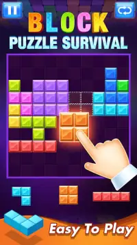 Block Puzzle Survival - Free Wood Puzzle Games Fun Screen Shot 0