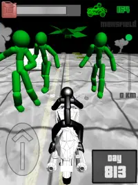 Stickman Zombie: Motorcycle Ra Screen Shot 18