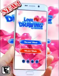 love drawing valentine Screen Shot 0
