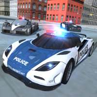 Simulador de carro de polícia policial perseguição