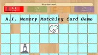 A.I. Memory Matching Card Game Screen Shot 4