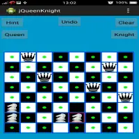 Chess Queen and Knight Problem Screen Shot 7