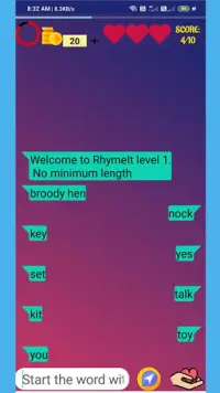 Rhymelt- Indian Antakshari Word Game Screen Shot 3