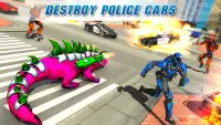 Crocodile Robot Car Game 3d Screen Shot 5