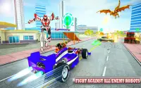 Police Dragon Robot Car - Lumilipad na Robot na Screen Shot 2