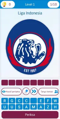 Tebak Logo Sepak Bola Dunia Screen Shot 0