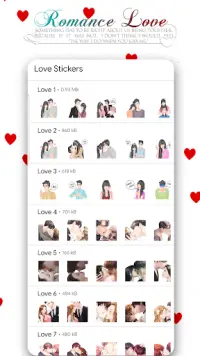 Couple Love Romance Sticker Packs : WAStickerApps Screen Shot 0