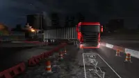 Night truck extreme parking Screen Shot 14