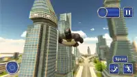 Flying Superhero Panther Assault Rescue Mission 3D Screen Shot 1