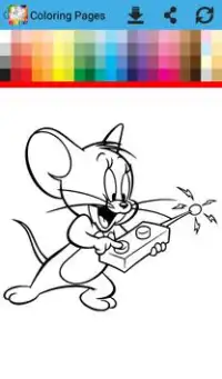 Coloring Book Tom and Mouse Screen Shot 2