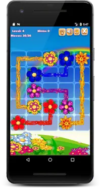 Flowers Connect Puzzle JUEGO Screen Shot 1