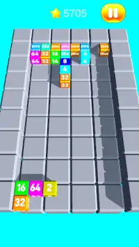 Chain Cube Merge: Tetris 2048 Screen Shot 2