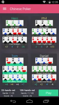 Chinese Poker Screen Shot 0