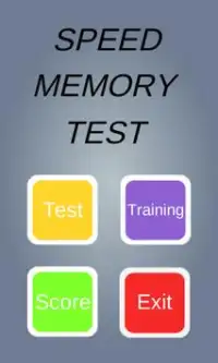 Speed Memory Test Screen Shot 0
