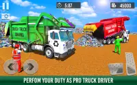 Atık Çöp kamyon Sürme 3D Screen Shot 1