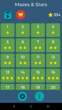 Mazes & Stars - Maze swipe puzzle game Screen Shot 5