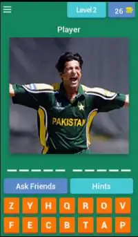 Cricket Celebrities Quiz: Cricket Game Screen Shot 2