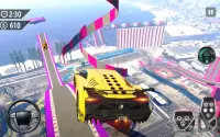 Mega Ramp Car Stunt 3D: لعبة حيلة السيارة Screen Shot 2