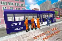 Trasporto di autobus della polizia della prigione Screen Shot 14