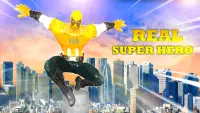 US Captain Hero: Miami rope hero rescue city games Screen Shot 0