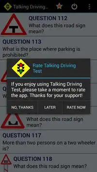 Talking Driving Test Screen Shot 4