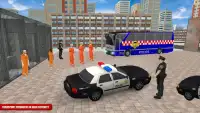 Polizei Bus Gefangener Transport sim Screen Shot 2
