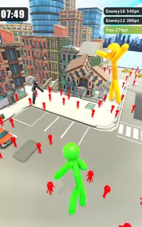 Stickman Rush City - Legend hero Rampage Screen Shot 3