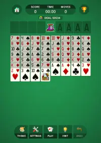FreeCell Solitaire Screen Shot 7