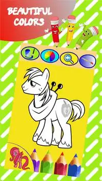 Coloring Page for Pony Screen Shot 0