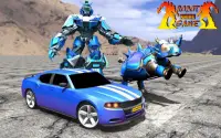 Rhino Robot Car Transformation: Robot bataille Screen Shot 6