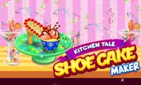 صانع كب كيك أحذية الموضة | لعبة طبخ بنات Screen Shot 0