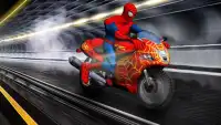 Superhero Spider: Moto Bike racing Screen Shot 3