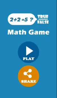True False Fun Kids Math Game Screen Shot 0