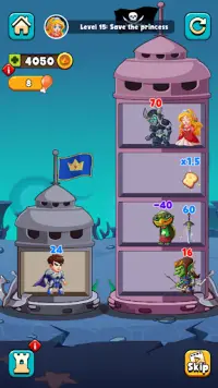 Hero Tower Wars - マージパズル Screen Shot 5