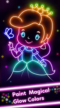 Doodle Glow Coloring Games Screen Shot 0