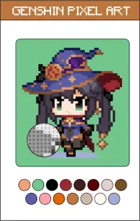 Genshin Pixel Art Color By Number Screen Shot 6