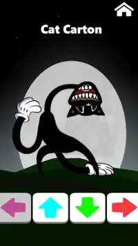 Cartoon black cat FNF Battle Screen Shot 3